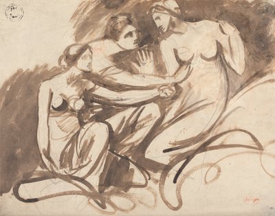 Three Young Witches by George Romney